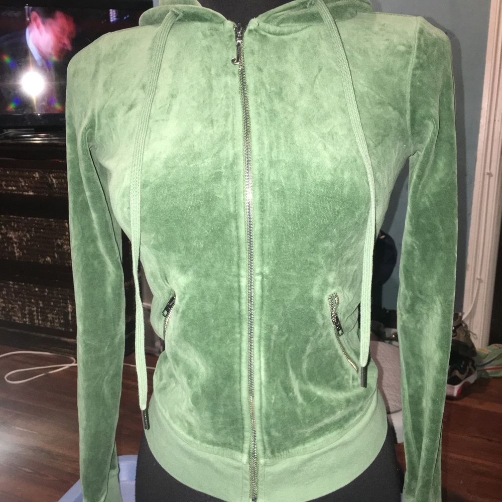 Juicy couture green hoodie